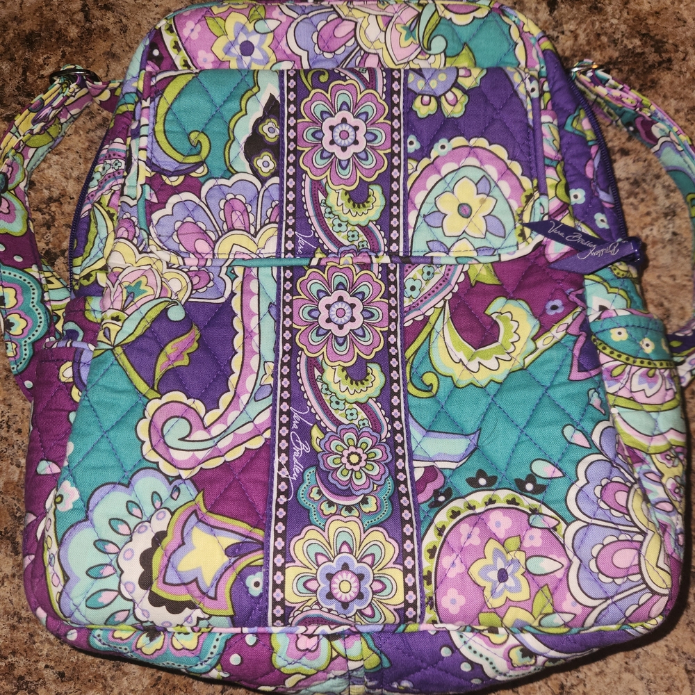 Colorful Vera Bradley Paisley Quilted Women's Backpack
